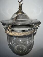 Antique R.Ditmar Anglo Indian Bell Jar Lantern Hundi Belgian Lamps Suspended (cl picture