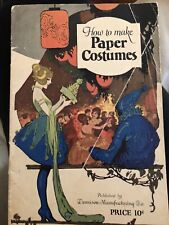 1920-1930’s  HOWTO MAKE PAPER COSTUMES INSTRUCTION BOOKLET Great Idea Book picture