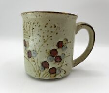Vintage Otagiri Stoneware Speckled Floral Earth Tone Mug picture