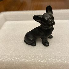 Small Antique Cast Iron French Bulldog / Boston Terrier Paperweight Figure picture