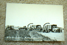 North Platte Nebraska RPPC Postcard c40-50s Alfalfa Cutting - Dehydration Plant picture