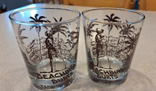Beachbum Burts Cocktail Glasses Redondo Beach California Vintage 2 glasses. picture
