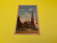 Lynchburg, Va. ~ First Baptist Church - 1950s Stamped Vintage Postcard picture
