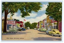 Main Street View Syracuse IN Indiana Postcard (FL3) picture