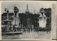 1945 Press Photo Indian Gurkha Troops March Past 