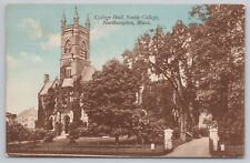 Postcard College Hall, Smith College, Northampton, Massachusetts Vintage PM 1923 picture