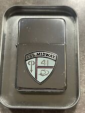 Military Star Lighter USS Midway (CV-41) Chrome Lighter picture