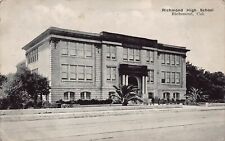 Richmond CA California High School Downtown 1950s Vtg Postcard S2 picture