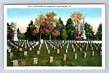 Winchester VA-Virginia, Confederate Cemetery, Antique, Vintage Postcard picture