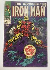 The invincible iron man # 1 1968. Key Issue. Grail Comic In VG/G Condition. picture