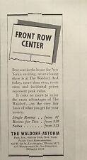 The Waldorf-Astoria Park Avenue New York San Francisco Vintage Print Ad 1942 picture