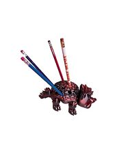 Flexi Porcupine pencil holder in multi color red and black picture