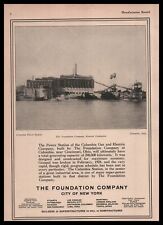 1926 Columbia Ohio Power Plant Photo Foundation Co. City Of New York Print Ad picture