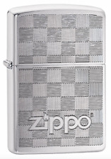 Zippo Windproof Lighter With Weave Design & Zippo Logo, 49205, New In Box picture