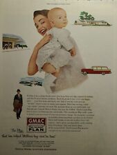 Vintage Print Ad 1955 General Motors Acceptance Corp GMAC Car Financing Baby Mom picture