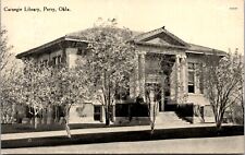 Postcard Carnegie Library in Perry, Oklahoma picture