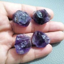 Beautiful Purple Amethyst 4 Piece Rough Size 22-23 MM Natural Amethyst Gemstone picture