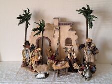 RARE~2005 Members Mark African American Lg Nativity Set *INCOMPLETE ONLY 12 PCS* picture