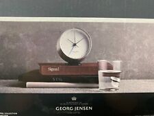 Georg Jensen Henning Koppel Non Ticking Desk Clock with Alarm - BRAND NEW picture