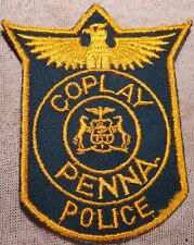 PA Vintage Coplay Pennsylvania Police Shoulder Patch picture