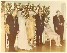 Classic 1967 Wedding Party W/Funny Grandmother Vintage 8X10 Color Photo picture