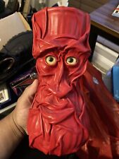 Grichels leather vase- Red with Green eyes picture