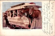 Denver, CO Colorado Cherrelyn Horse Cars 1906 Antique Postcard J840 picture
