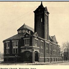 c1910s Waterloo, IA Walnut St. Baptist Church Chapel Unposted Litho Postcard A61 picture