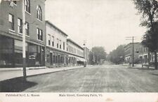 Main Street, Enosburg Falls, Vermont VT - c1910 Vintage Postcard picture