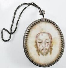 Sudarium + 6 Holy RELICS of Christ's Passion Crown of Thorns True Cross Locket picture