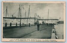Postcard USS Reina Mercedes & USS Cumberland US Naval Academy Annapolis MD V12 picture