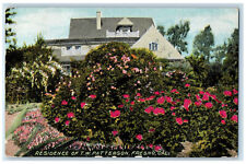 1914 Residence House Of T.W. Patterson Fresno California CA Vintage Postcard picture
