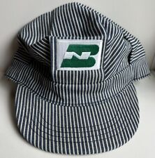 Burlington Northern Engineer Conductor Cap Hat BN Adult Large Snap Back RARE picture