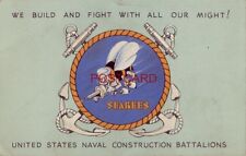 1943 SEABEES WE BUILD AND FIGHT WITH ALL OUR MIGHT US NAVAL CONSTRUCTION BATTAL picture