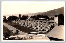 Postcard Outdoor Tents Medical Building Camp Smith 1927 RPPC C62 picture