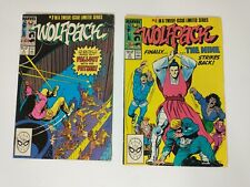 Wolfpack Limited Series Issue #4, & #7 Marvel Comic Book Lot Of 2 Copper Age picture