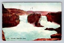 ID-Idaho, Twin Falls, Snake River, Antique, Vintage c1910 Souvenir Postcard picture