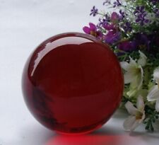 40mm Asian Rare Natural Quartz Red Magic Crystal Healing Ball Sphere + Stand picture