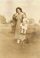 Vintage Strange Creepy Photo Girl Doll Scary Costume  7 x 10  Photo Reprint A-7 picture
