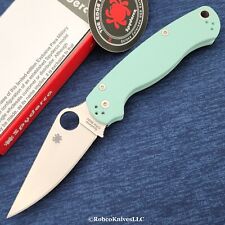 Spyderco Paramilitary 2 CPM-S90V Blade Teal G10 PM2 (C81GPTL2) Authorized Dealer picture