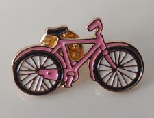 Pretty Pink Bicycle Metallic  Lapel Pin picture