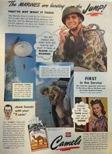 1944 Camel Cigarettes Advertisement The Marines Are Landing On the Jump picture
