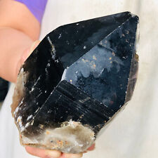 1150g Natural Black Smokey Quartz Crystal Cluster Mineral specimen Healing D191 picture