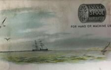 Victorian Trade Card Eureka Silk Ocean Ship Sailboat Seagulls picture