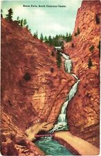 Picturesque View of Seven Falls, South Cheyenne Canon, Colorado 1913 Postcard picture