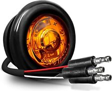 1 To 10 Pc 3/4 round Amber Trailer LED Marker Light [3 Wire/Drl & Turn Signal] picture