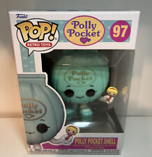 Funko Pop Polly Pocket Shell #97 Vinyl Figure Holding Polly Doll With Protector picture