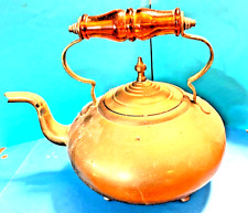 Vintage  Brass Tea Pot on Legs picture