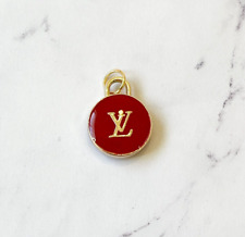 Louis Vuitton LV Circle Red Round Button Zipperpull LV Double-sided picture