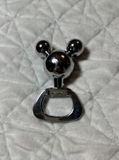Disney Mickey Mouse Ears Bottle Opener Solid Stainless Steel Chrome Bar picture